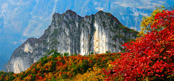 蘭英大峽谷國(guó)畫山。巫溪縣文旅委供圖