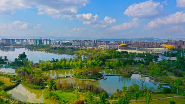 梁平區(qū)雙桂湖國家濕地公園。劉輝攝