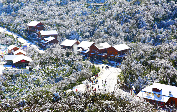 南川冬季雪景。南川區(qū)文化和旅游發(fā)展委員會供圖