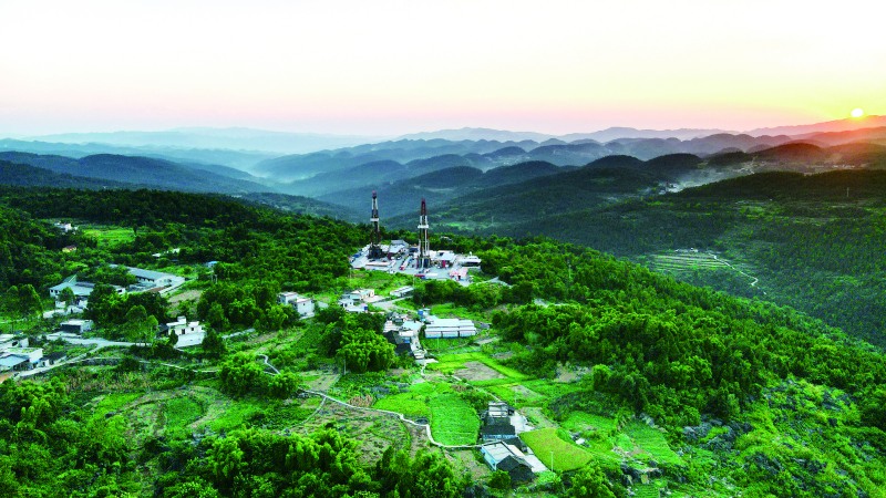 涪陵頁巖氣田。涪陵頁巖氣田供圖