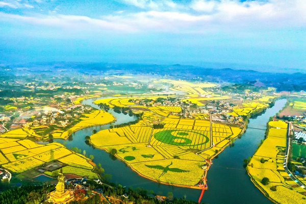 崇龕花海景區(qū)。 潼南旅投集團供圖