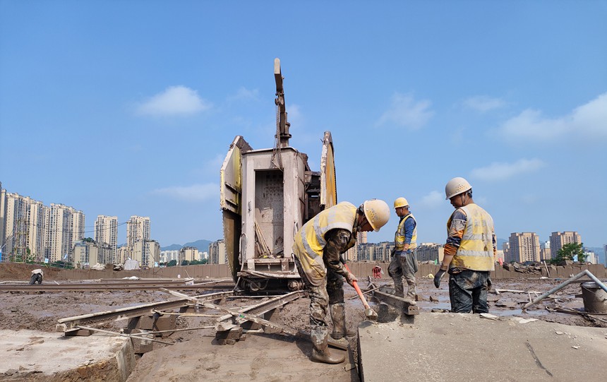 施工現(xiàn)場。中建八局四公司供圖