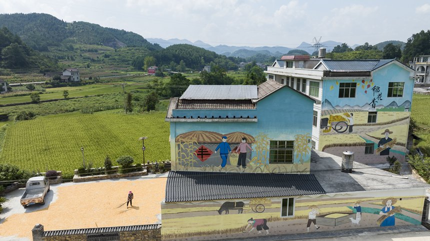 秀山土家族苗族自治縣洪安鎮(zhèn)棚竹山一景。胡程攝