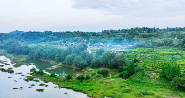 云門(mén)石門(mén)溪村風(fēng)光。合川區(qū)文化旅游委 供圖