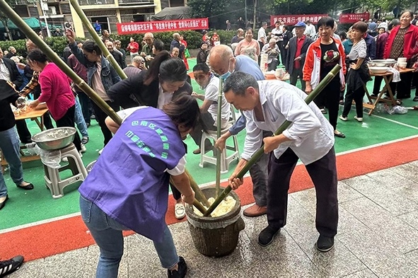 活動現(xiàn)場。麻柳嘴鎮(zhèn)供圖