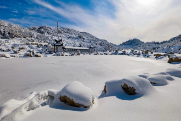 南天湖雪景。南天湖旅游度假區(qū)供圖