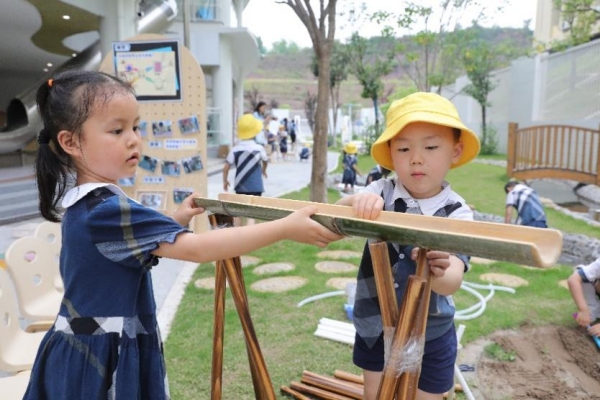 項(xiàng)目式課程。合川區(qū)新華幼兒園供圖