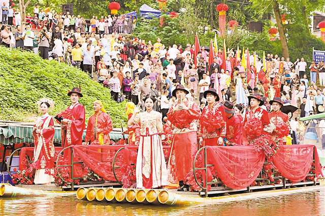 塘河婚俗。（受訪者供圖）